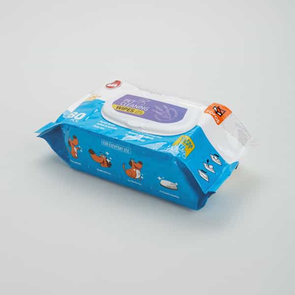 Fofos Pet Cleaning Wipes Lavender Scented - 80Pcs