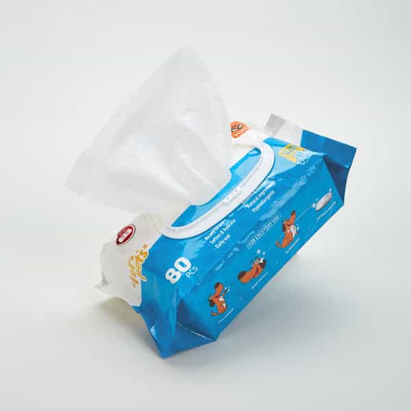 Fofos Pet Cleaning Wipes Lavender Scented - 80Pcs
