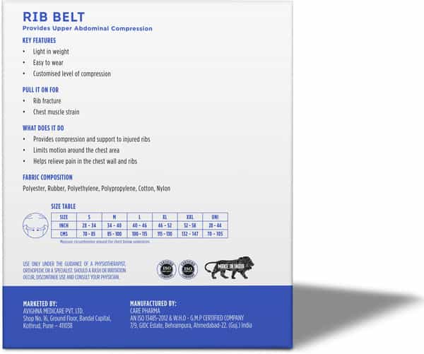 Liveasy Ortho Care Rib Belt Xl
