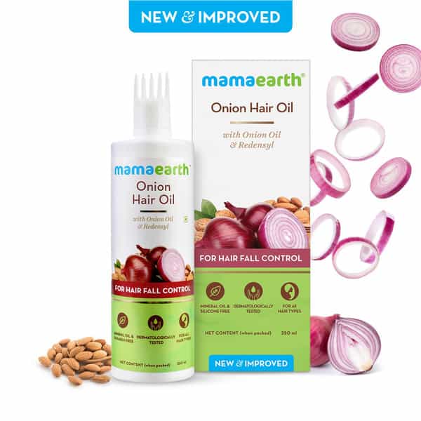 Mamaearth Onion Hair Oil With Onion Oil & Redensyl - 250 Ml