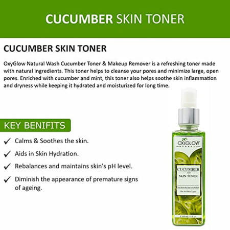 Oxyglow Herbals Cucumber Toner Spray For Face|Reduces Inflammation (100 Ml)