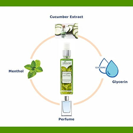 Oxyglow Herbals Cucumber Toner Spray For Face|Reduces Inflammation (100 Ml)