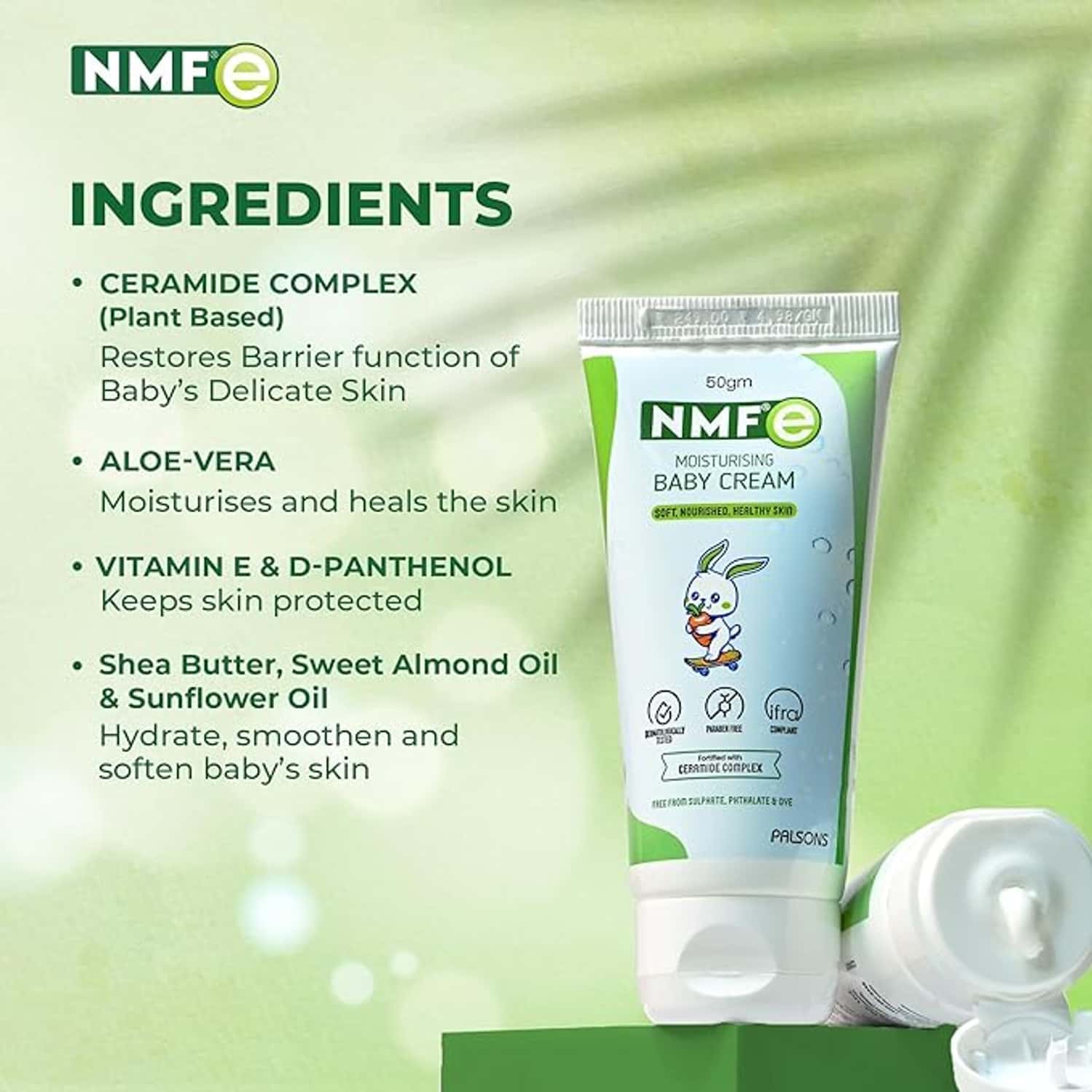 Buy NMF E MOISTURISING BABY CREAM 50GM Online Get Upto 60% OFF