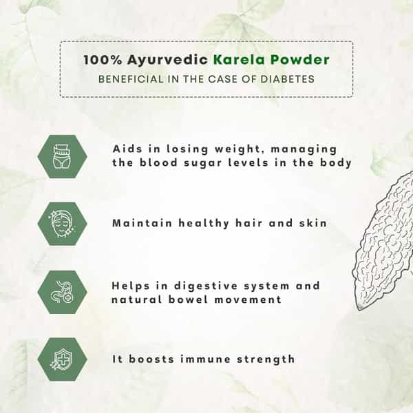 Four Seasons Karela Powder 100G | Diabetes Care & Cleanse Liver | Rich In Vitamins (Pack Of 3)