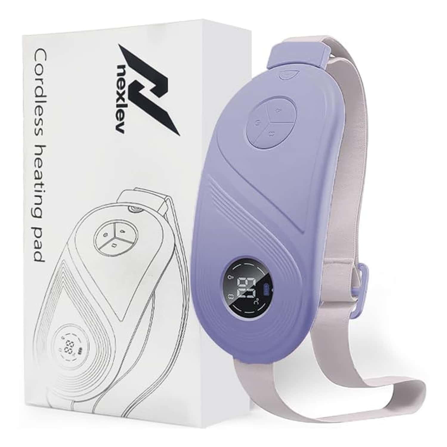 Nexlev Cordless Electric Heating Pad Purple Cm-02