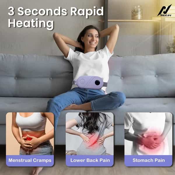 Nexlev Cordless Electric Heating Pad Purple Cm-02