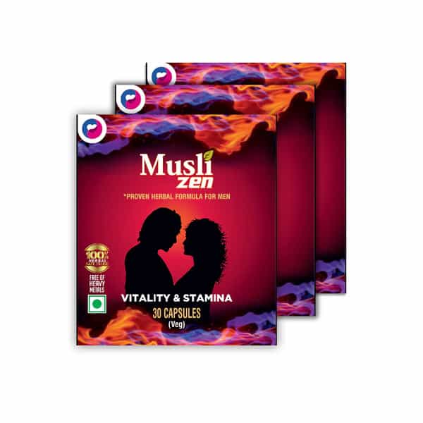 Muslizen Herbal Supplement For Men | Support Stamina And Vitality | 30 Capsules (Pack Of 1)