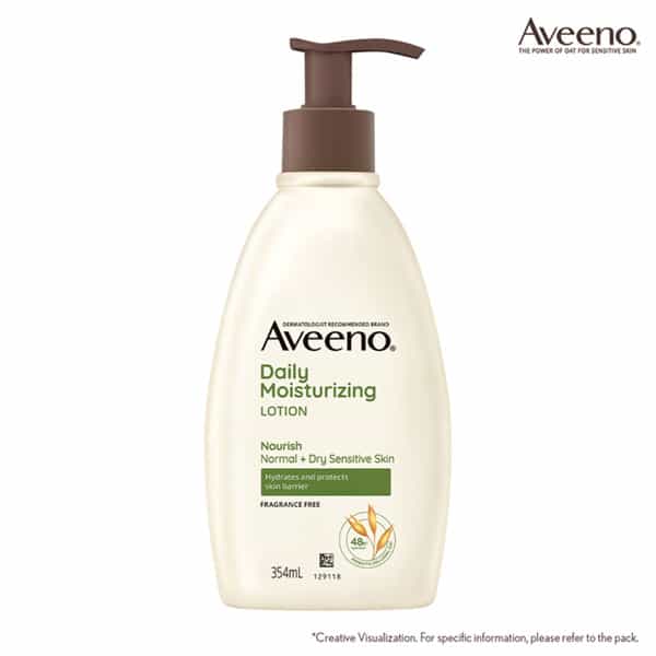 Aveeno Daily Moisturising Lotion For Normal And Dry Sensitive Skin Bottle Of 354Ml