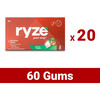 Ryze Nicotine Gums | Royal Paan | 2Mg | Helps Quit Smoking & Tobacco | 3 Count | Pack Of 20