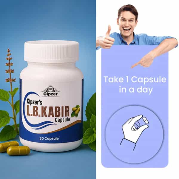 Cipzer Lb Kabir 30 Caps | Herbal Support For Men's Vitality| Sexual Stamina & Strength