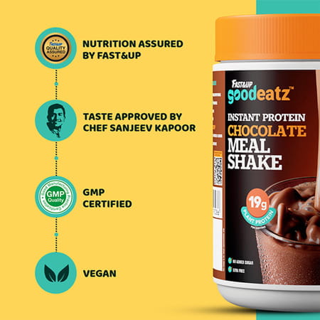 Fast&Up Goodeatz Meal Shake| Tasty Meal Replacement - 20 Scoops Protein Shake