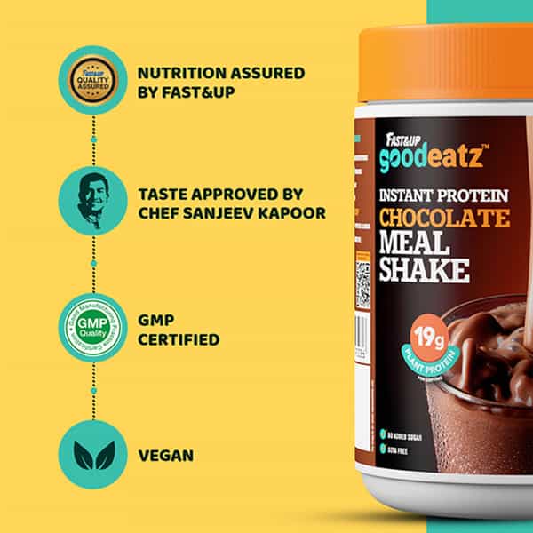 Fast&Up Goodeatz Meal Shake| Tasty Meal Replacement - 20 Scoops Protein Shake