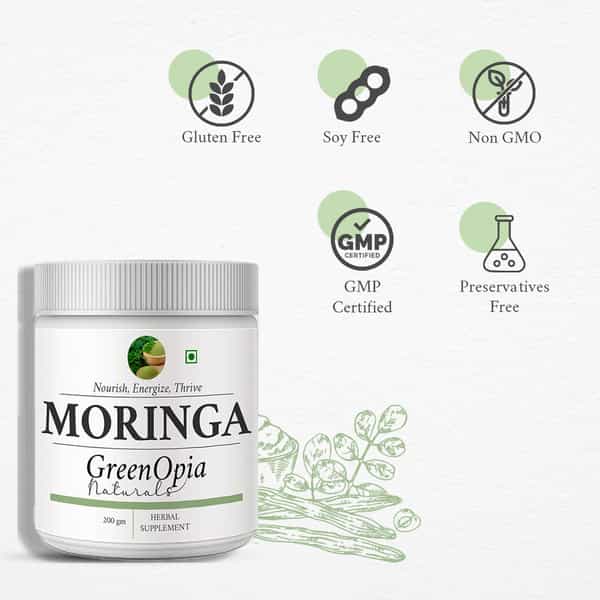 Greenopia Moringa Leaf Powder - 200G