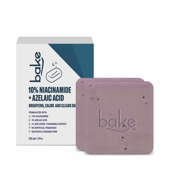 Bake 10% Niacinamide + 3% Azelaic Soap For Acne & Dark Spots (Pack Of 2)