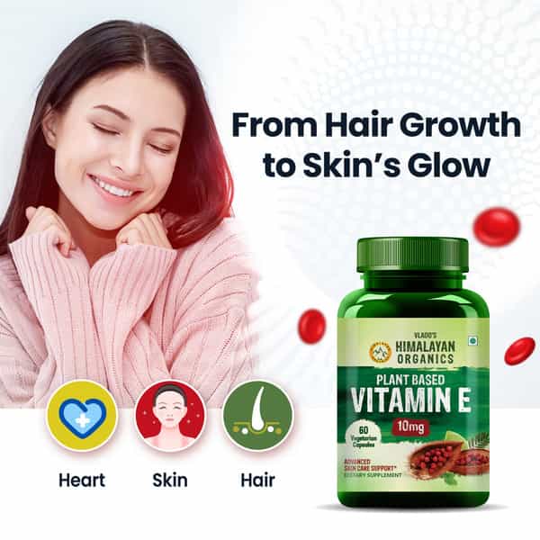 Vlado's Himalayan Organics Plant Based Vitamin E Capsules - 60 Capsules