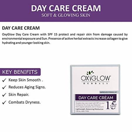 Oxyglow Herbals Day Cream|Keep Skin Smooth|Reducing Aging Sign|Skin Repair|Combats Dryness| 50grams