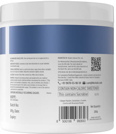 Hk Vitals Marine Collagen For Men Supplement (Lemon | 200g) | Vitamin C | E