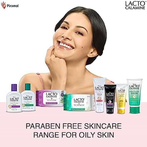 Lacto Calamine Activated Charcoal Face Wash 100 Ml | Kaolin Clay | Niacinamide And Vitamin E 100 Ml