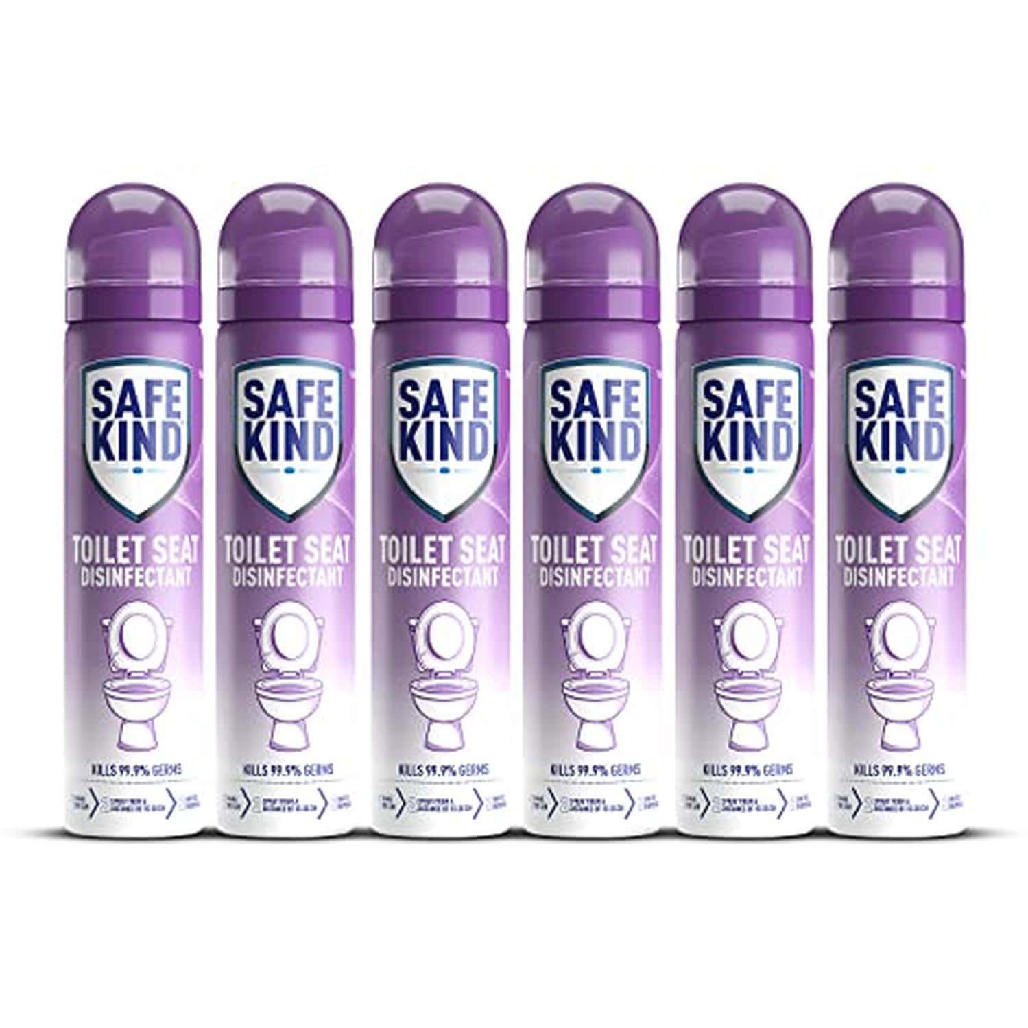 Mankind Safekind Toilet Seat Disinfectant Spray For Instant Disinfection 75ml (Pack Of 6)