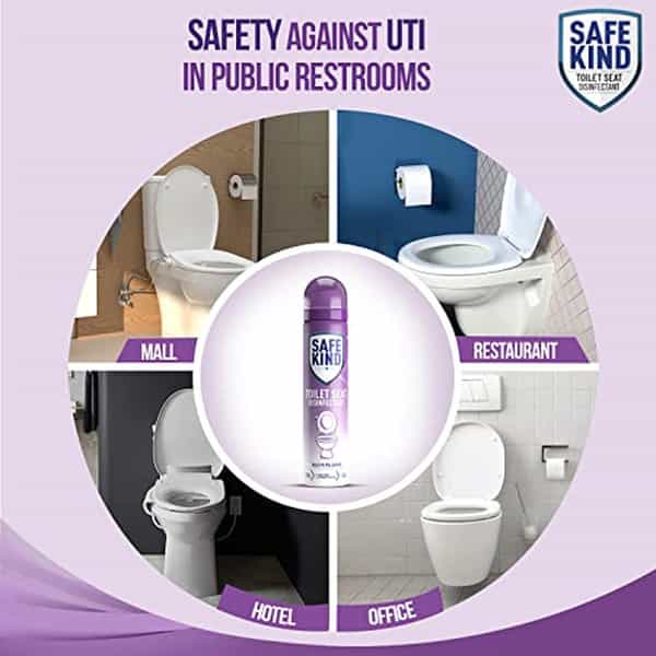 Mankind Safekind Toilet Seat Disinfectant Spray For Instant Disinfection 75Ml (Pack Of 6)