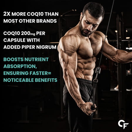 Carbamide Forte Coenzyme Q10 (Coq10) 120mg With Piperine 6mg Supports Heart Health 60 Capsules