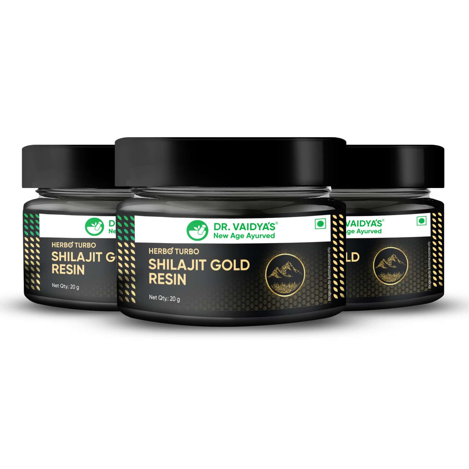 Dr. Vaidya'S Shilajit Resin Gold Pack Of 3