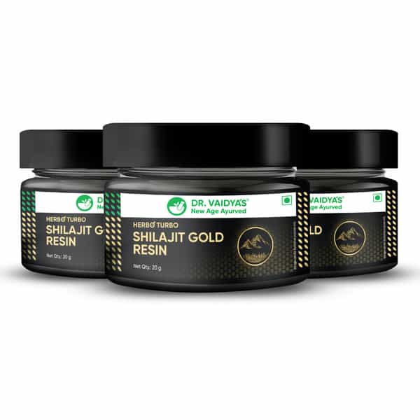 Dr. Vaidya's Shilajit Resin Gold Pack Of 3