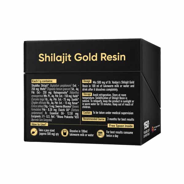 Dr. Vaidya's Shilajit Resin Gold Pack Of 3