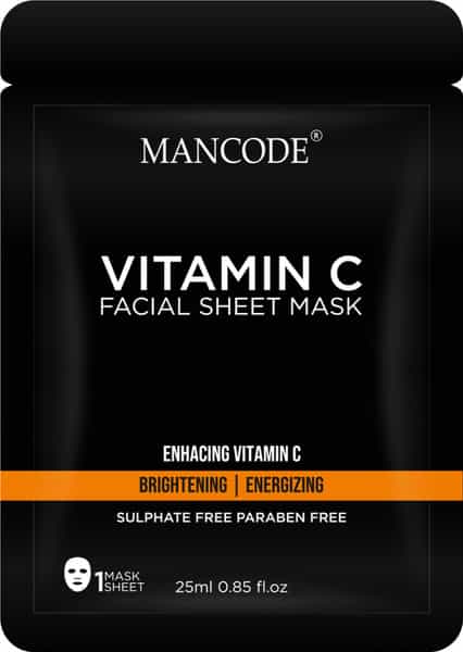 Mancode Vitamin C Facial Sheet Mask 25Ml
