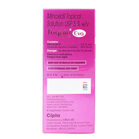 Tugain Eva Bottle Of 60ml Minoxidil Solution