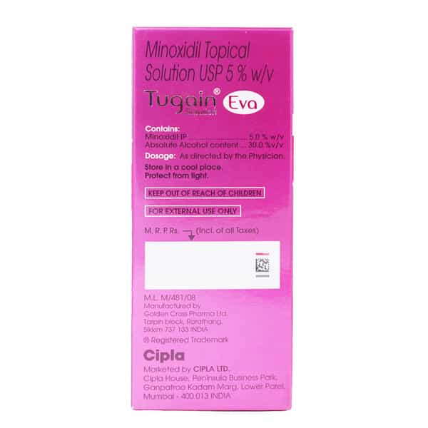 Tugain Eva Bottle Of 60Ml Minoxidil Solution