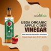 Nourishvitals Usda Organic Apple Cider Vinegar - Raw | Unfiltered With Mother Vinegar - 500Ml
