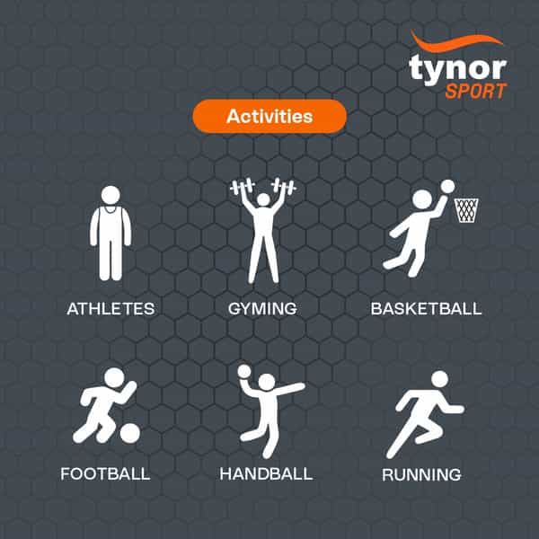 Tynor Calf And Shin Support Air Pro | Black & Orange | Large | 1 Unit
