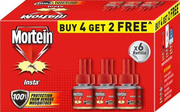 Mortein Liquid Vaporizer Refill - Buy 4 Get 2 Free Pack
