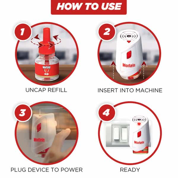 Mortein Liquid Vaporizer Refill - Buy 4 Get 2 Free Pack