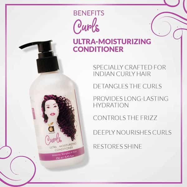 Anveya Curls Shampoo & Conditioner Combo: For Bouncy Tangle-Free Curly Hair