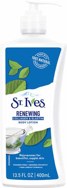 St. Ives Renewing Collagen & Elastin Body Lotion | 100% Natural Moisturizers | 400Ml