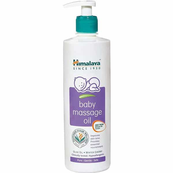 Himalaya Face Body Oil Baby Massage Oil For All Skin Types (500 Ml) X Pack Of 4 (2000 Ml)