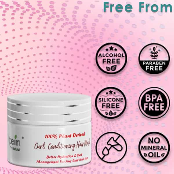 Ktein Natural 100% Plant Derived Curl Conditioning Hair Mask (100Ml)
