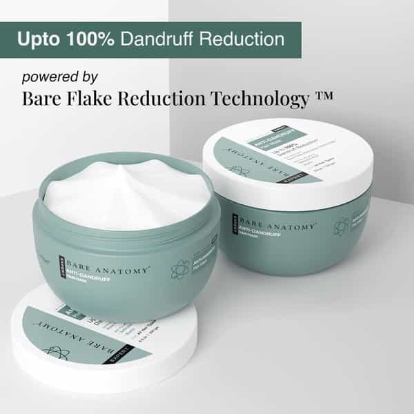 Bare Anatomy Expert Anti-Dandruff Hair Mask | Targets Oily Scalp And Sheds Dry Flakes | 250 Gm