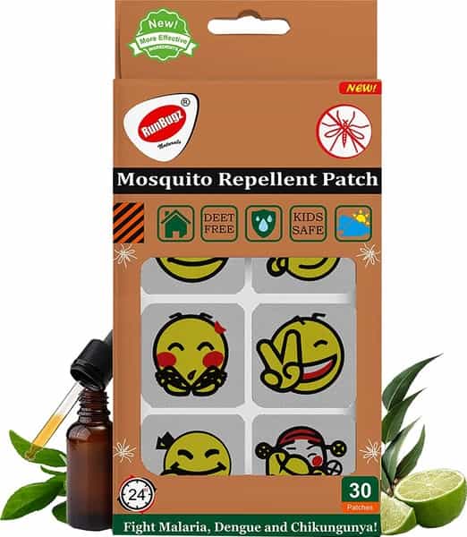Runbugz Mosquito Repellent Smiley Patches For Babies 30 Patches
