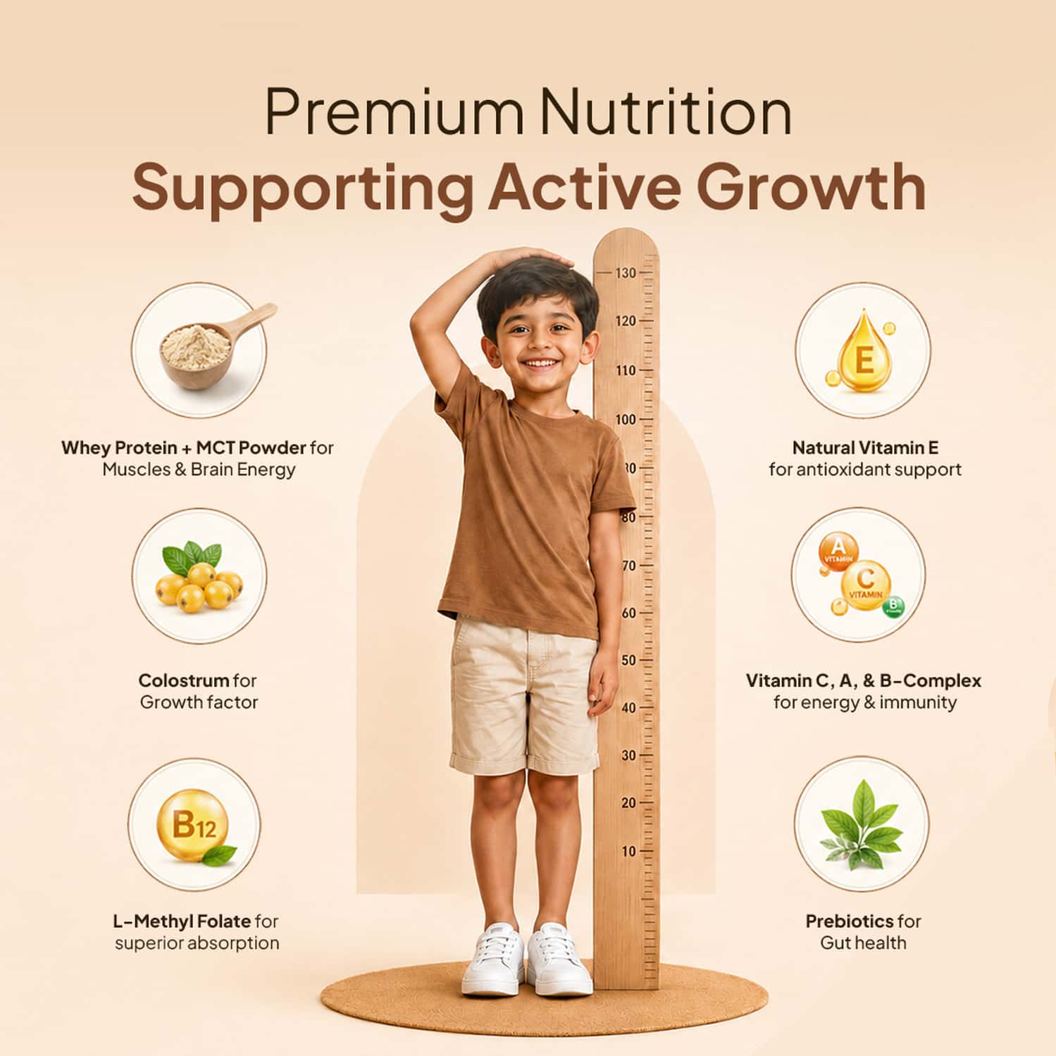 Miduty Kids Progrow+ Chocolate Nutrition Shake | Growth | Energy | Brain & Immunity | 400g