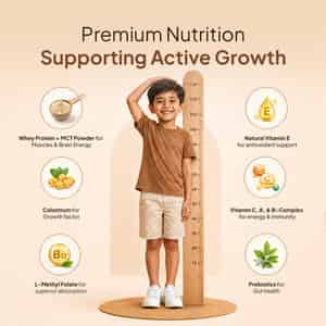 Miduty Kids Progrow+ Chocolate Nutrition Shake | Growth | Energy | Brain & Immunity | 400g