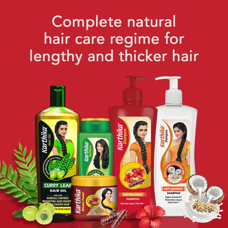 Karthika Hair Fall Shield Shampoo, With The Goodness Of Shikakai And Hibiscus,For Men & Women,650ml