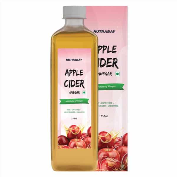 Nutrabay Wellness Apple Cider Vinegar - Acv With Mother Of Vinegar - 750 Ml