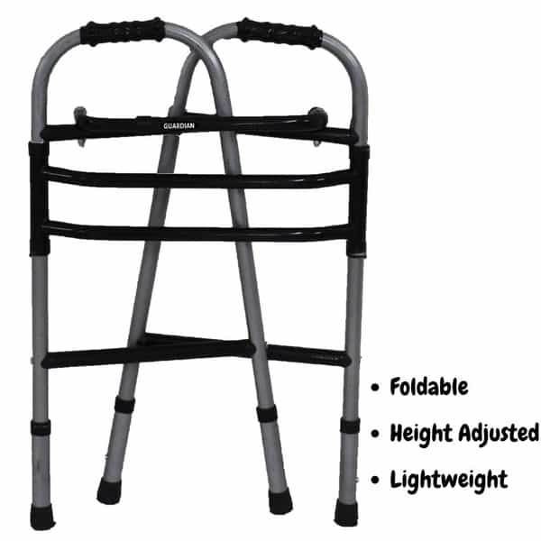 Guardian Walking Walker For Patients | Foldable Walker | Grey