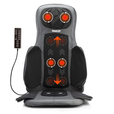 Beatxp Powerheal Go Car Seat Massager Chair For Full Body Pain Relief With Infrared Heat Therapy
