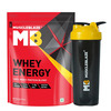 Muscleblaze Whey Energy (Chocolate | 1Kg) | 24G Protein With Shaker | 650Ml (Combo Pack)