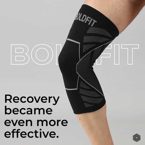 Boldfit Knee Caps For Women&Men Knee Support For Men Knee Cap For Men Knee Pain Knee Support - Xl