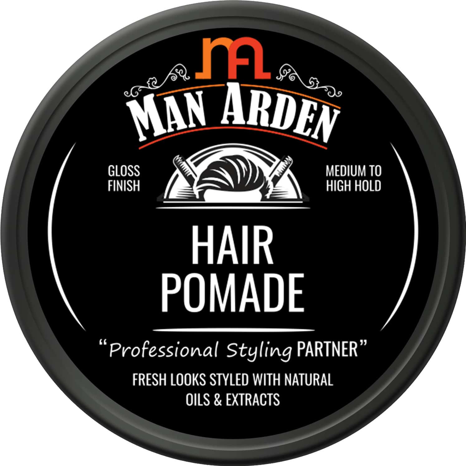 Man Arden Hair Pomade Professional Styling For Gloss Finish Medium To High Hold Easy Wash Off 50gm